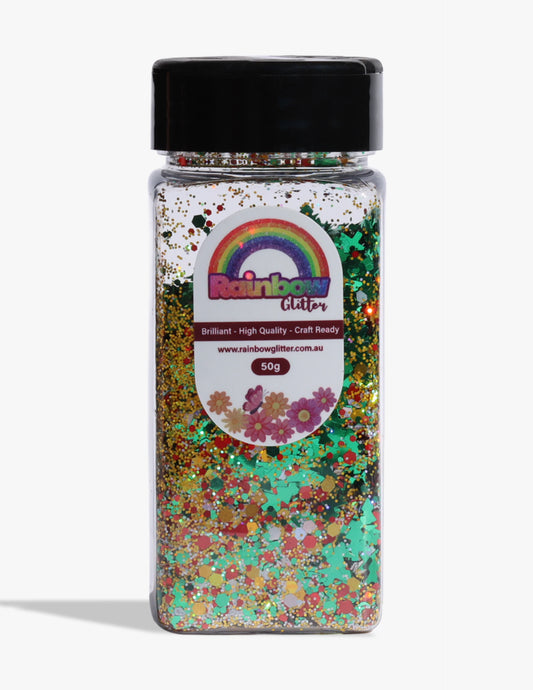 Festive Parade Christmas Tree Chunky Glitter Mix