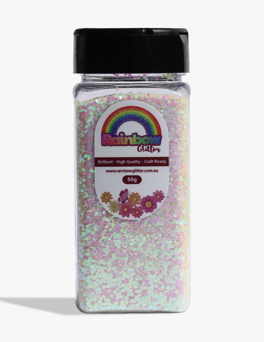 Red Blue Light Glow in the Dark Glitter for Tumblers