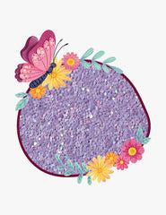Purple Holographic Macaron Glitter – 50g Refill Bag