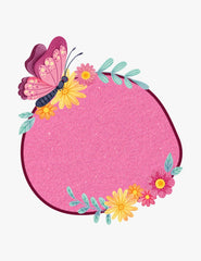 Angled product view of Pink Bullion Glitter 80g craft glitter jar