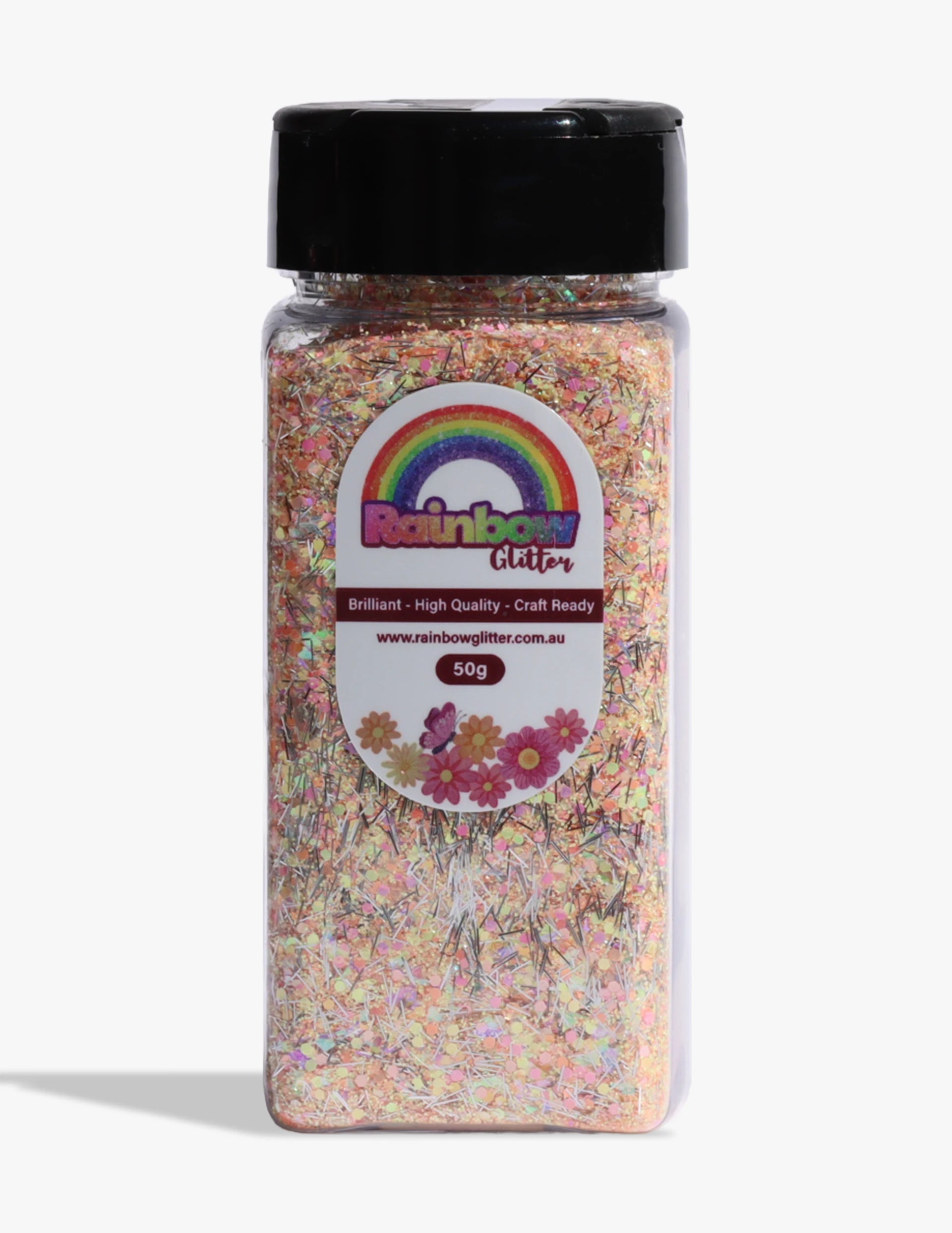 Sunset Splinters Peach Gold Tinsel Glitter Mix
