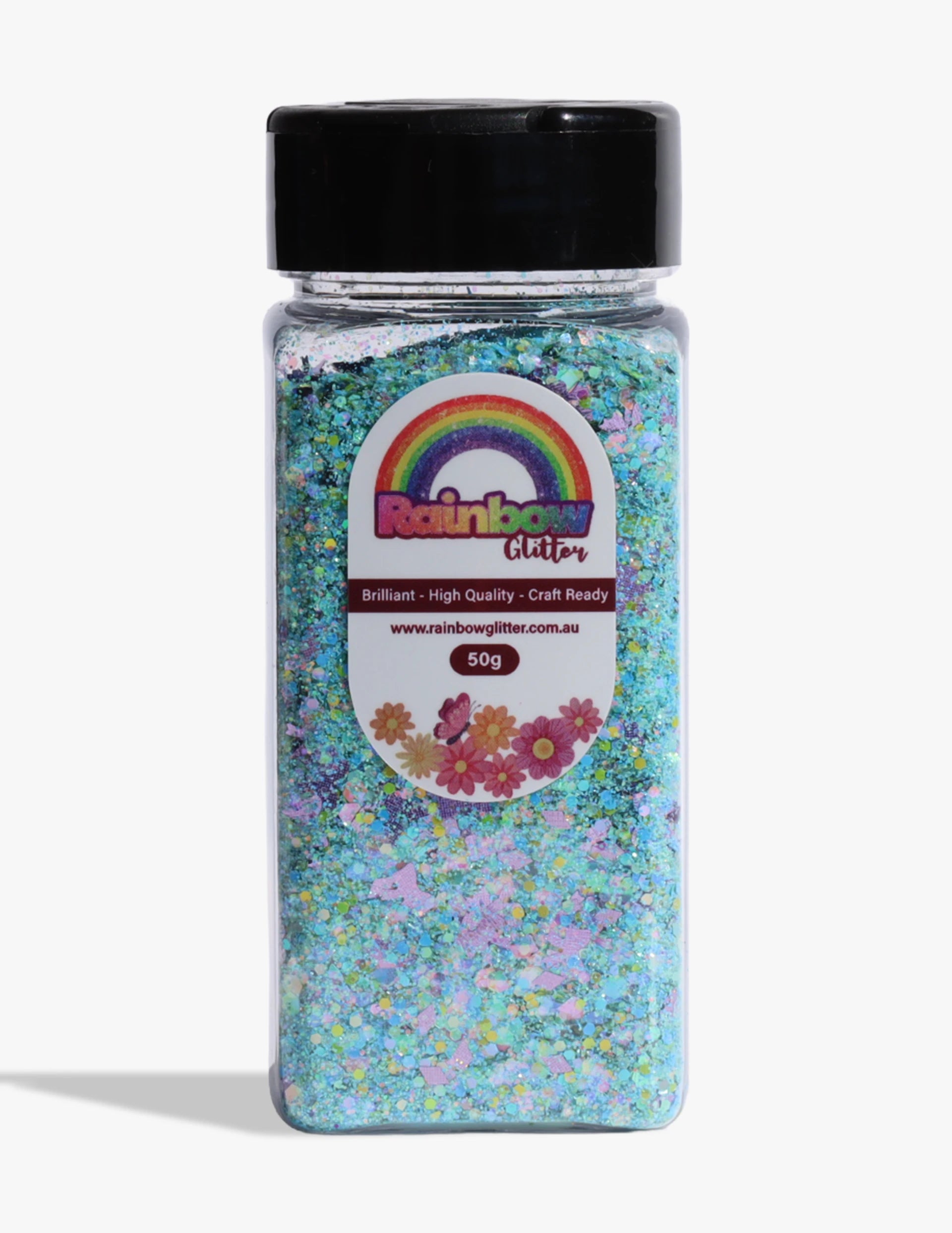 Lagoon Lights Aqua Lime Chunky Glitter Blend