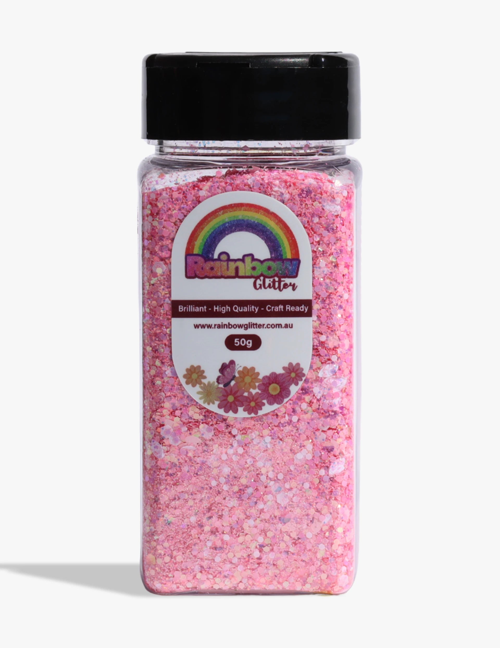 Rose Quartz Pink Iridescent Confetti Glitter