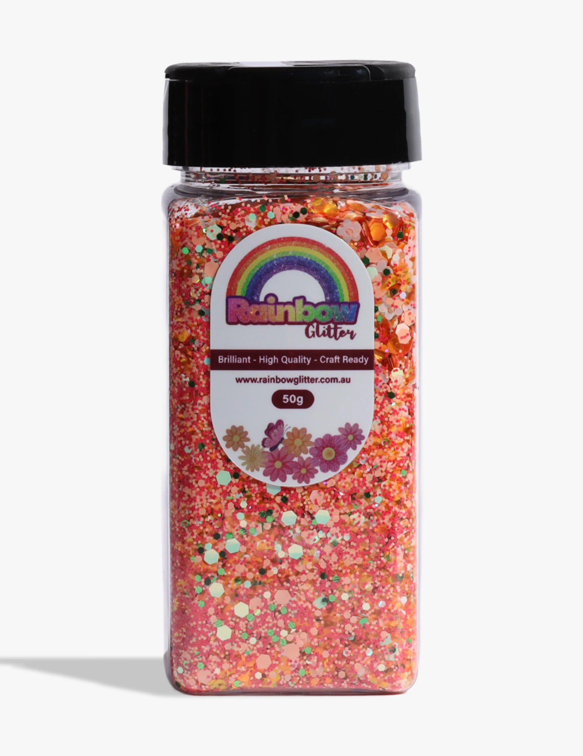 Citrus Carnival Coral Mint Glitter Mix