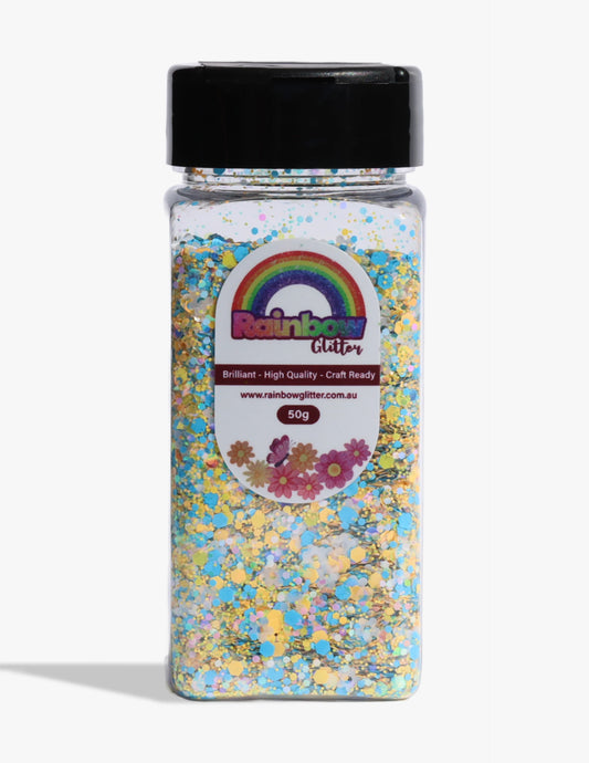 Golden Lagoon Aqua Gold Glitter Mix