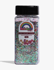 Emerald Prism Green Silver Iridescent Glitter