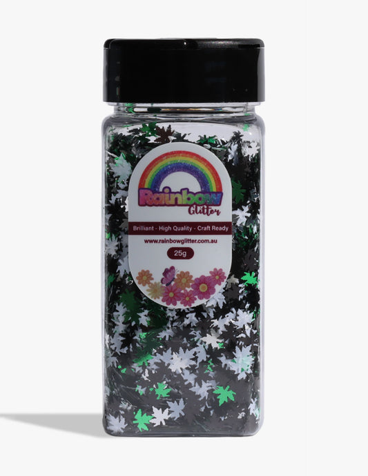 Maple Leaf Glitter Mixes for Woodland and Autumn Crafts