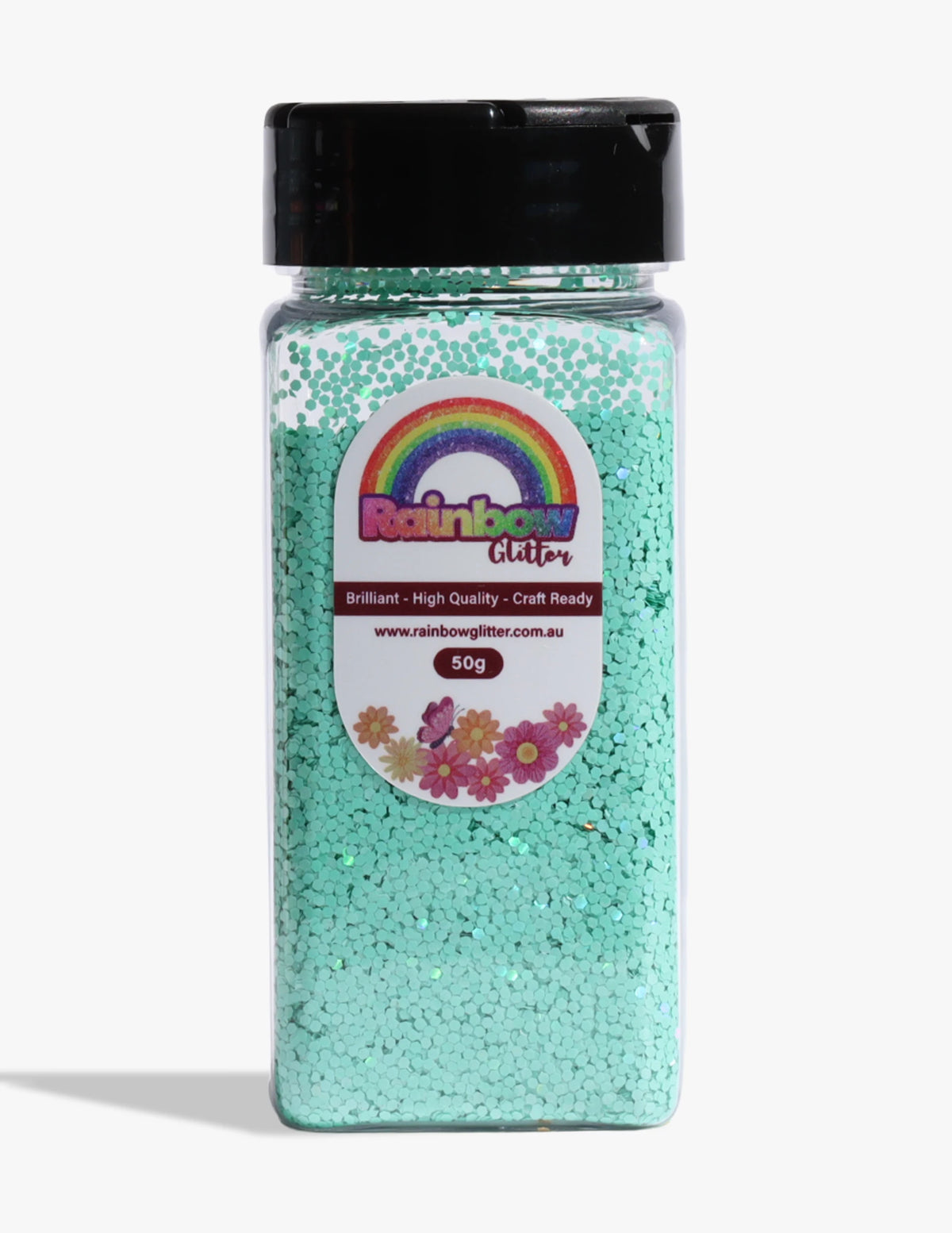 Mint Green Holographic Macaron Glitter for Fresh Modern Projects