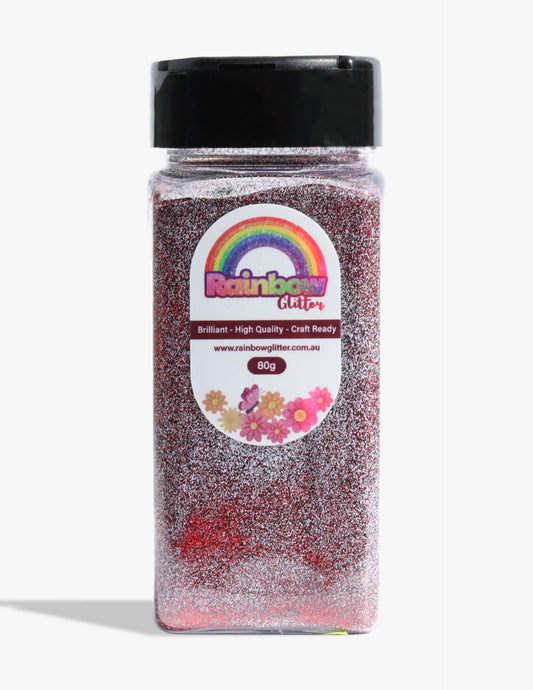 Starlight Red Duo Sparkle Glitter – Celestial Silver-Blue Flash