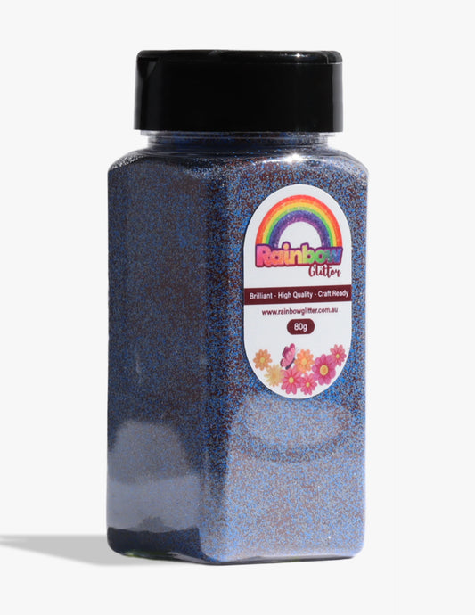 Elegant Blue Duo Sparkle Glitter – Sapphire and Gold Reflection