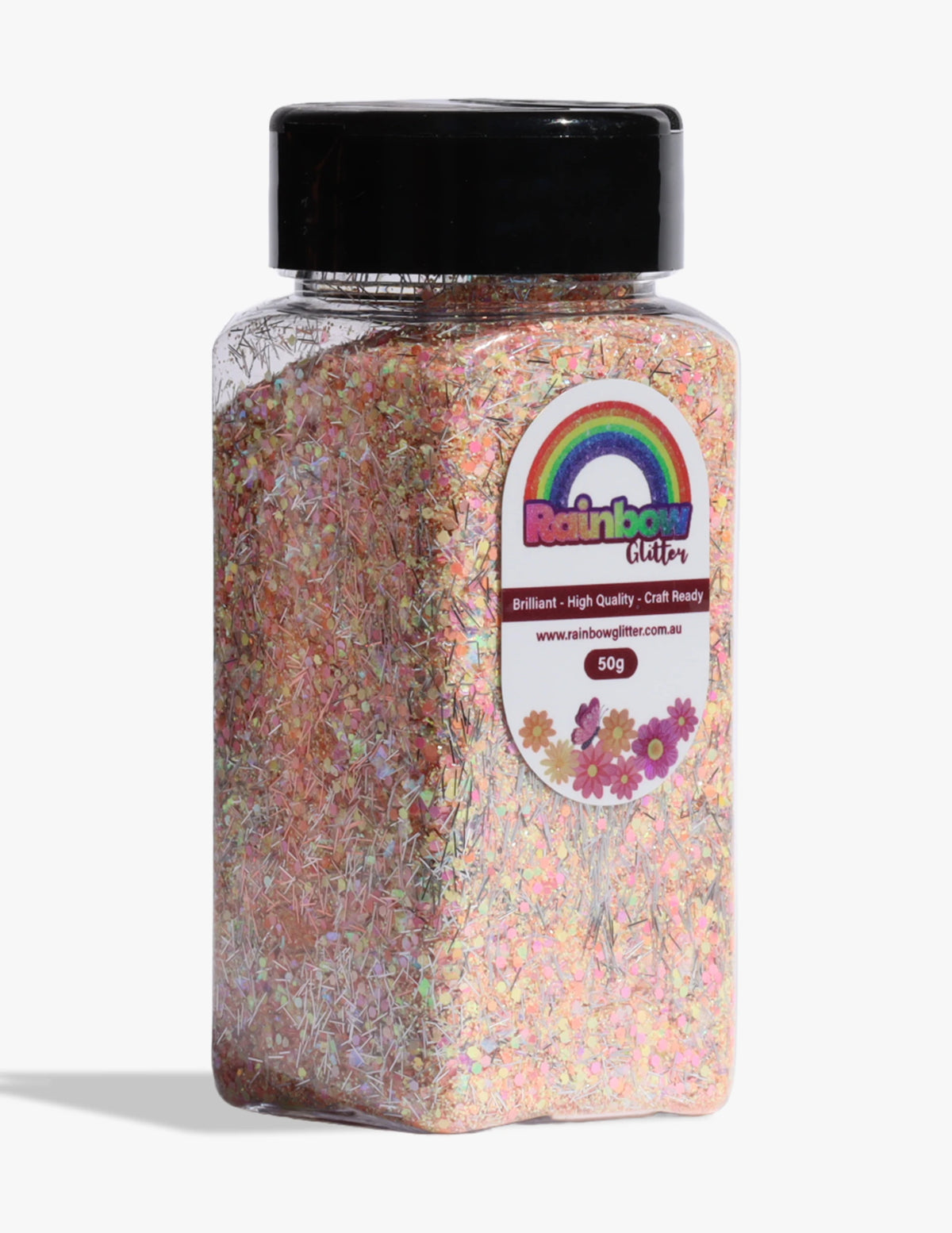 Sunset Splinters Peach Gold Tinsel Glitter Mix
