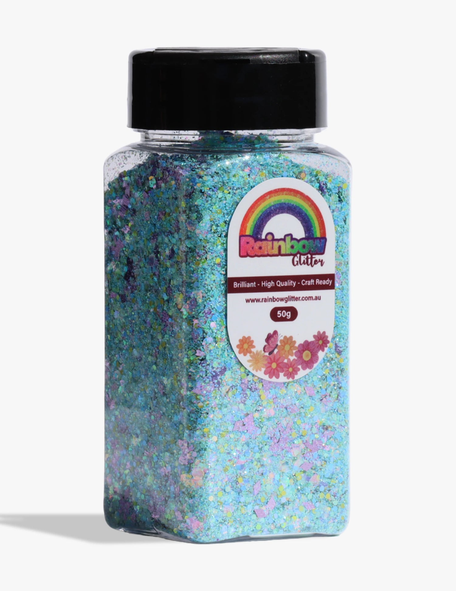 Lagoon Lights Aqua Lime Chunky Glitter Blend