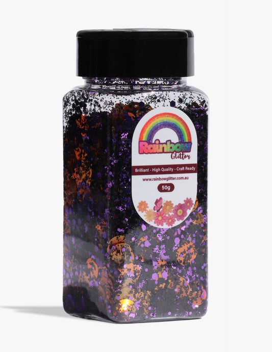 Moonlit Pumpkin Spell Halloween Chunky Glitter Mix