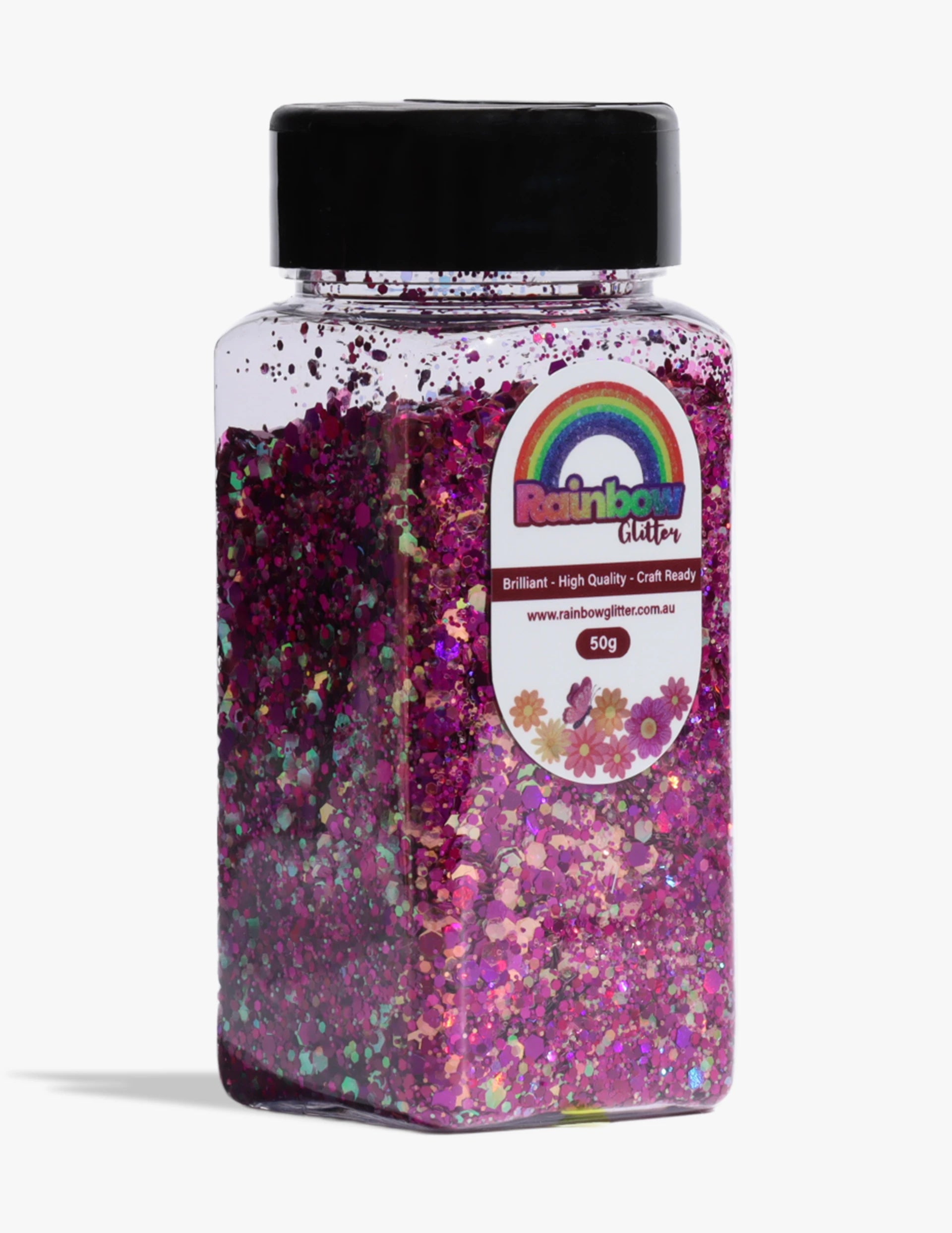 Raspberry Royale Magenta Rose Gold Glitter