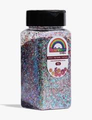 Emerald Prism Green Silver Iridescent Glitter