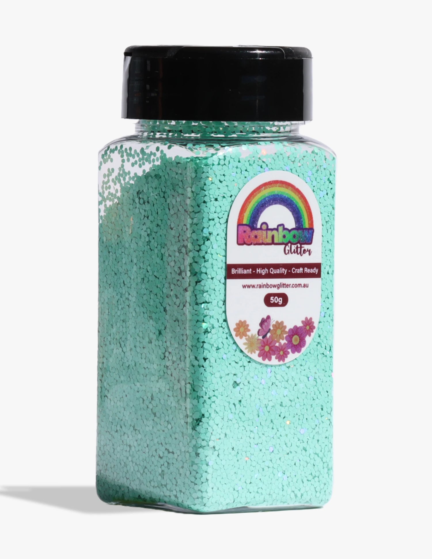 Mint Green Holographic Macaron Glitter for Fresh Modern Projects