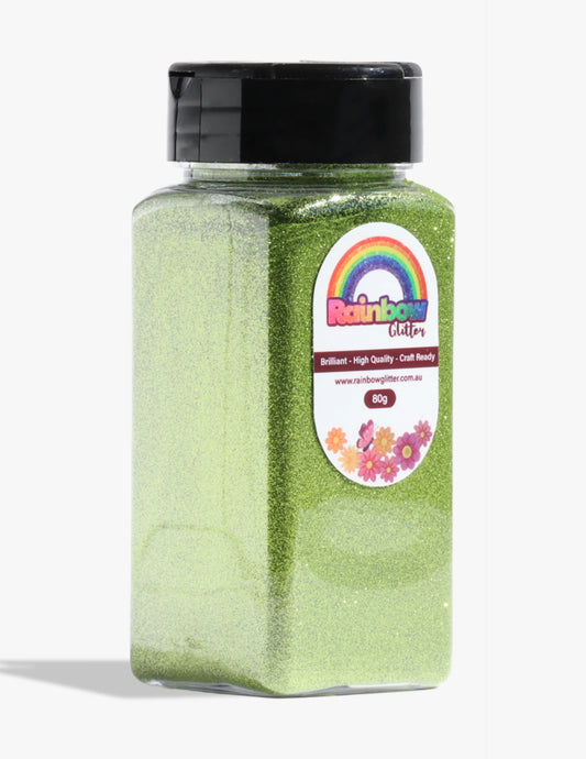 Jade Green Fine Glitter for Calm Botanical Resin Art