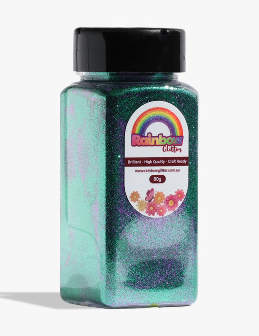 Purple Green Duo Sparkle Glitter – Dramatic Aurora Shimmer