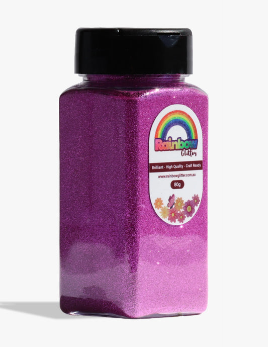Purple Red Colour Glitter with Rich Berry-Magenta Sparkle