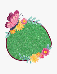 Closeup of Apple Green glitter Australia