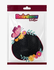 Black Fine Glitter – 50g Refill Bag
