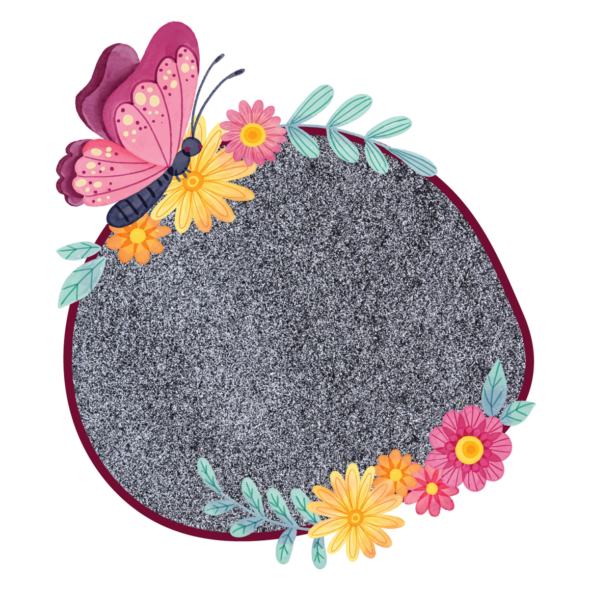 Black White Glitter