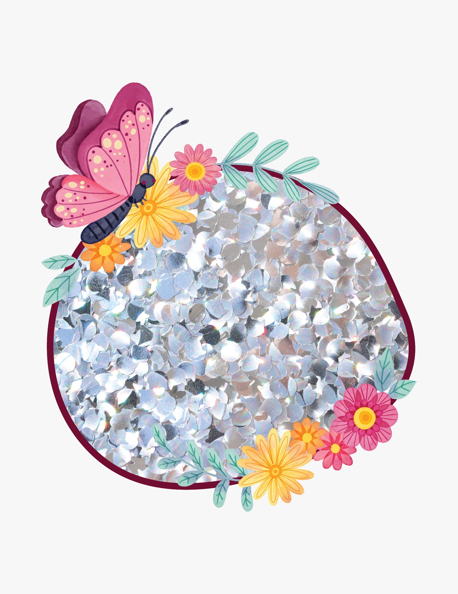 Cat's Head Shaped Glitter for Pet Keepsakes and Resin Art