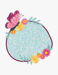 Close-up of Clear Glow in the Dark Glitter