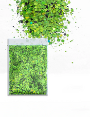 Electric Lime Chunky Glitter Mix – Green & Black, 50g Refill Bag