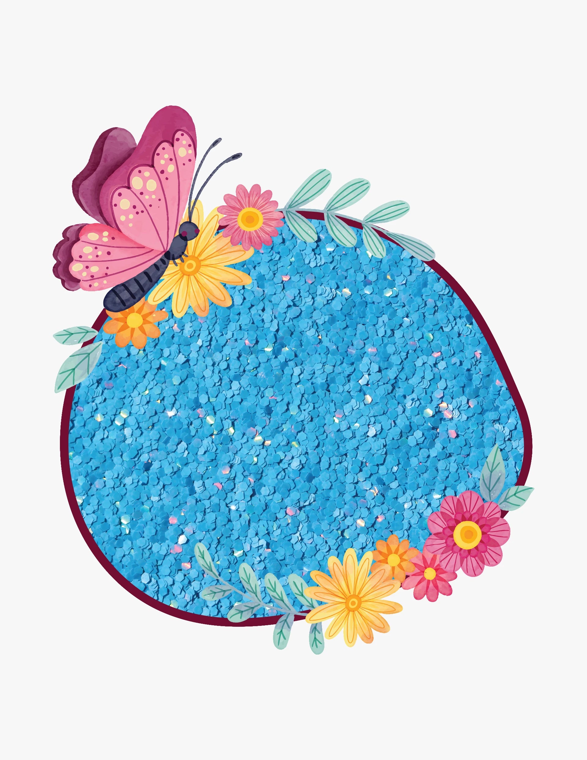 Deep Blue Holographic Macaron Glitter – 50g Refill Bag