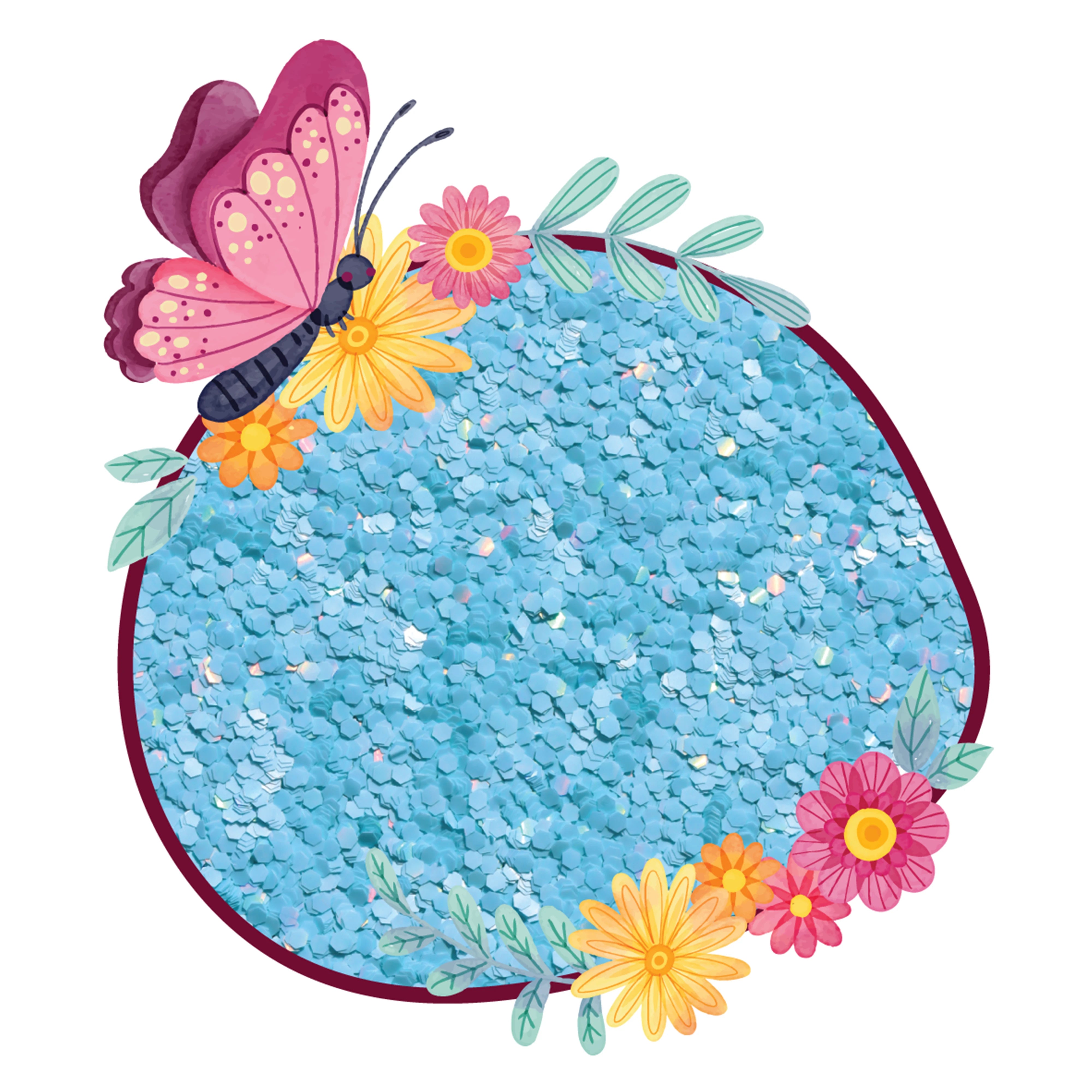 Holographic Macaron Series Light Blue
