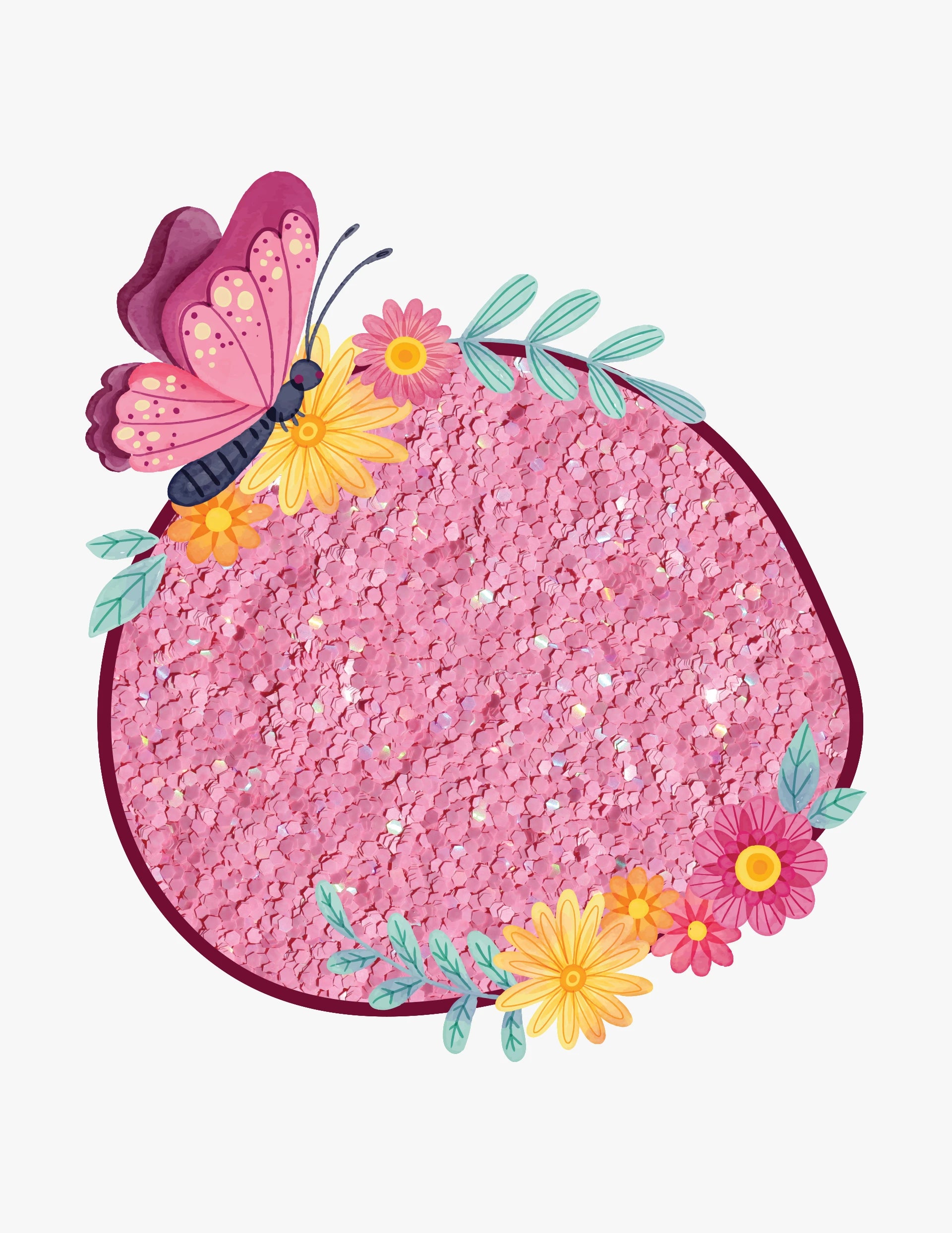 Light Pink Holographic Macaron Glitter – 50g Refill Bag