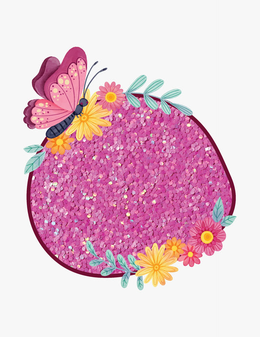 Pink Holographic Macaron Glitter – 50g Refill Bag