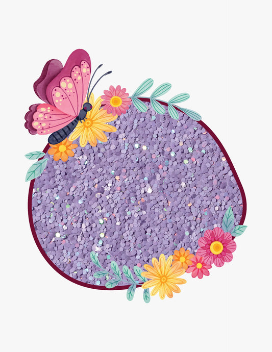 Purple Holographic Macaron Glitter – 50g Refill Bag