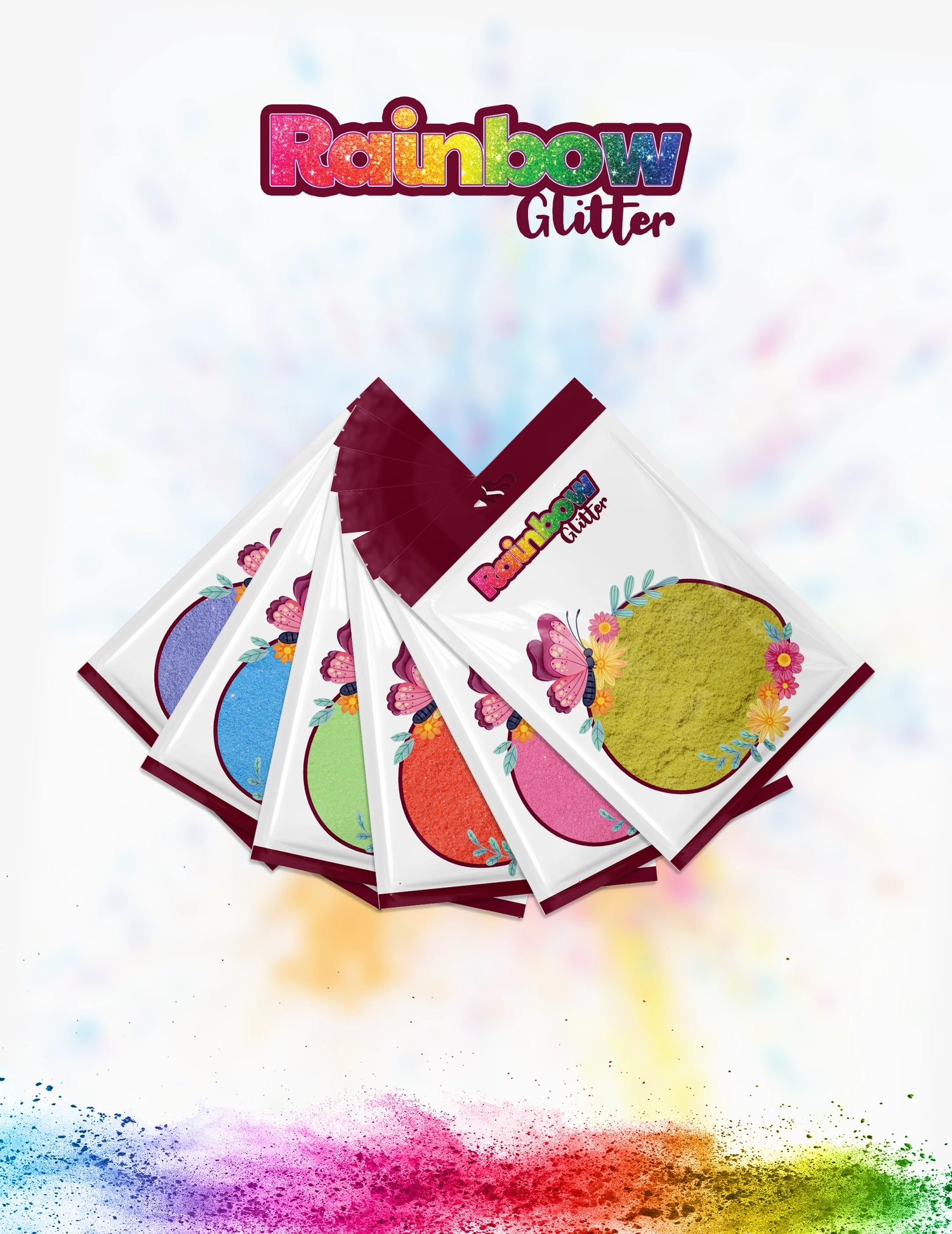 Iridescent Bullion Glitter Bundle – 6 Colours, 300g