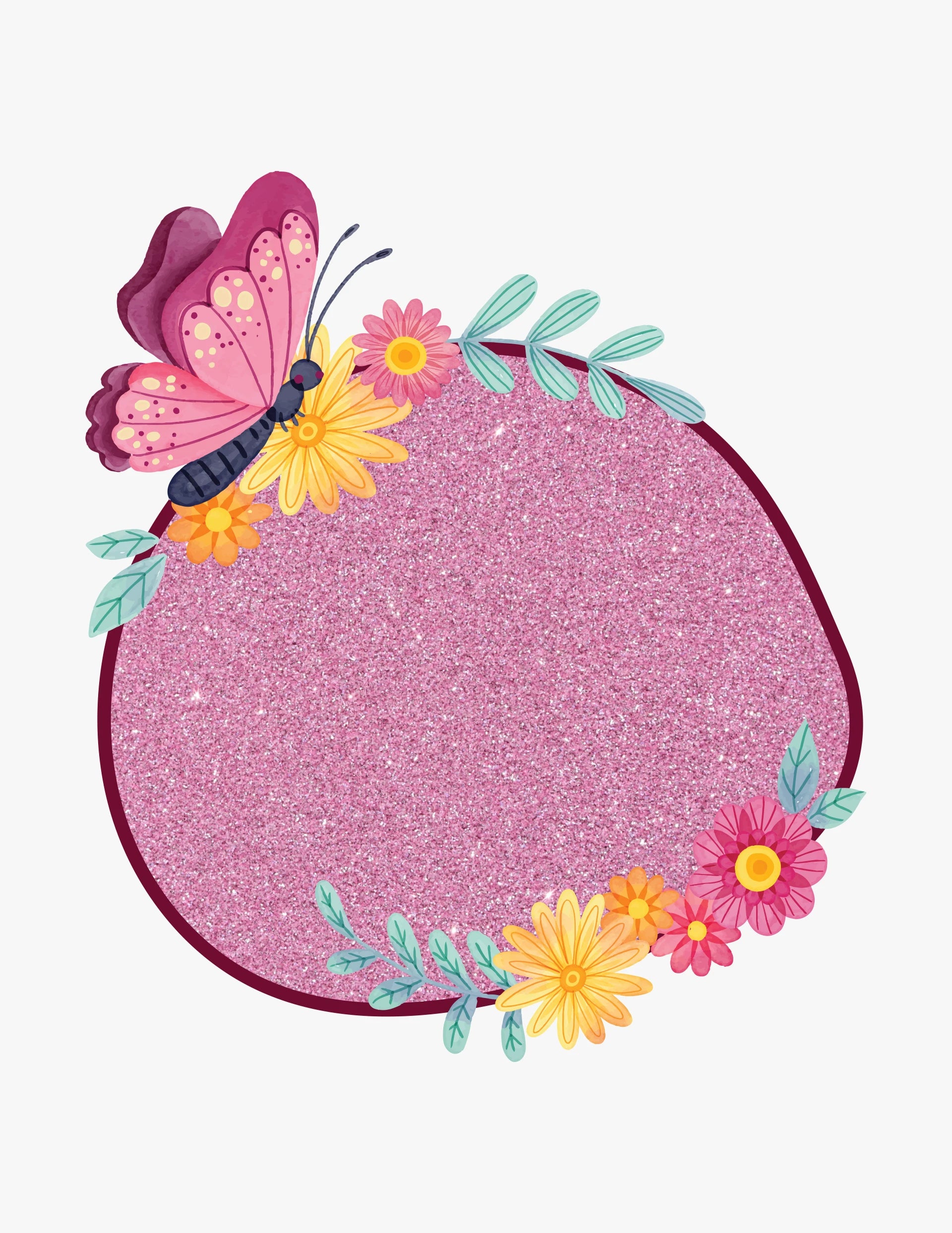 Close-up of pale pastel-pink glitter