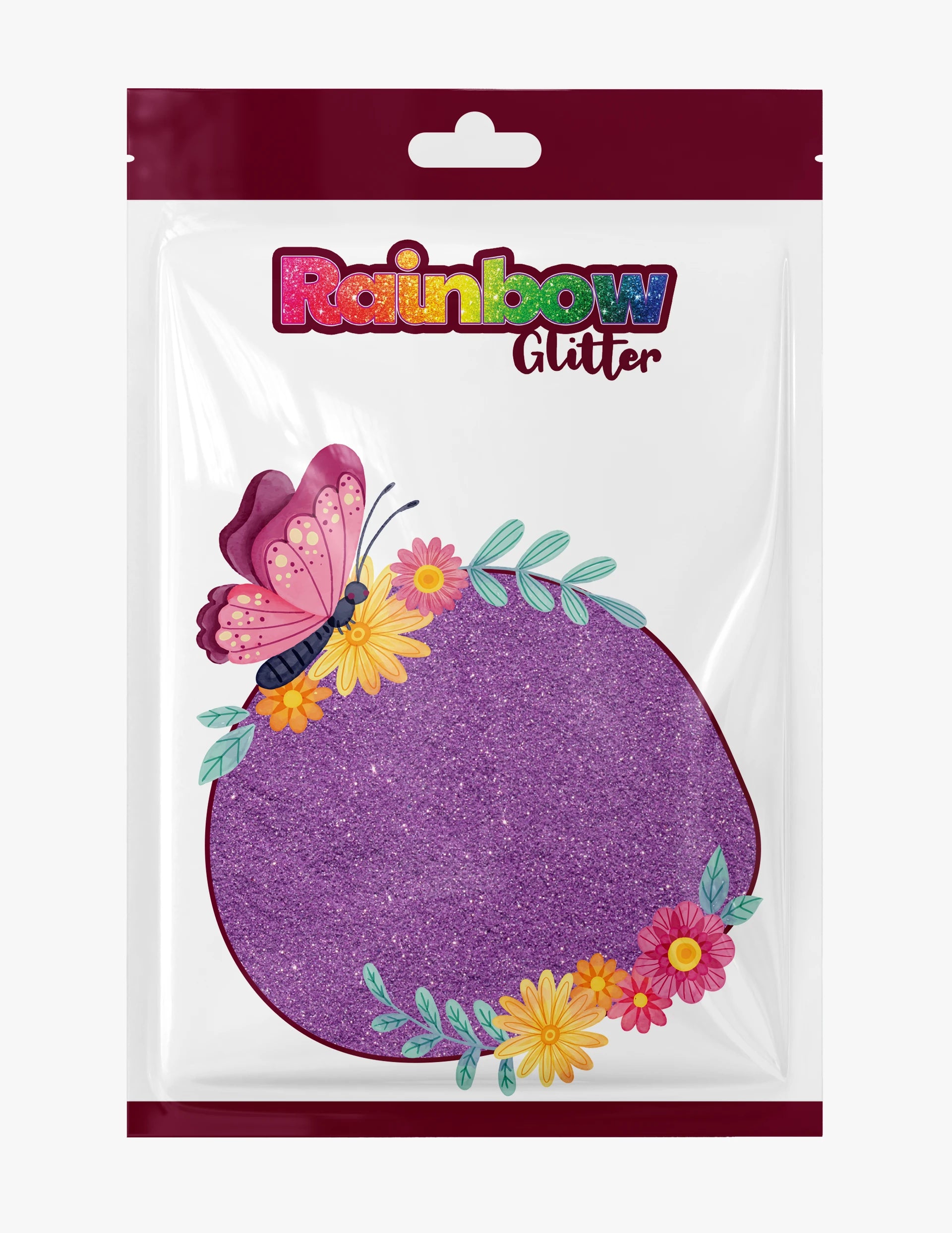 Light Purple fine glitter in Rainbow Glitter 50g refill bag