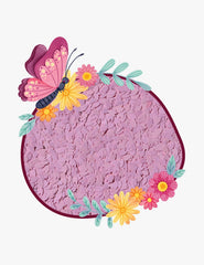 Close up of Pink 8mm petal glitter in Rainbow Glitter 50g refill bag