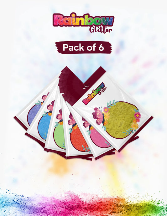 Iridescent Bullion Glitter Bundle – 6 Colours, 300g