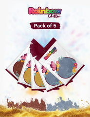 Metallic Essentials Glitter Bundle – 5 Refill Bags, 250g