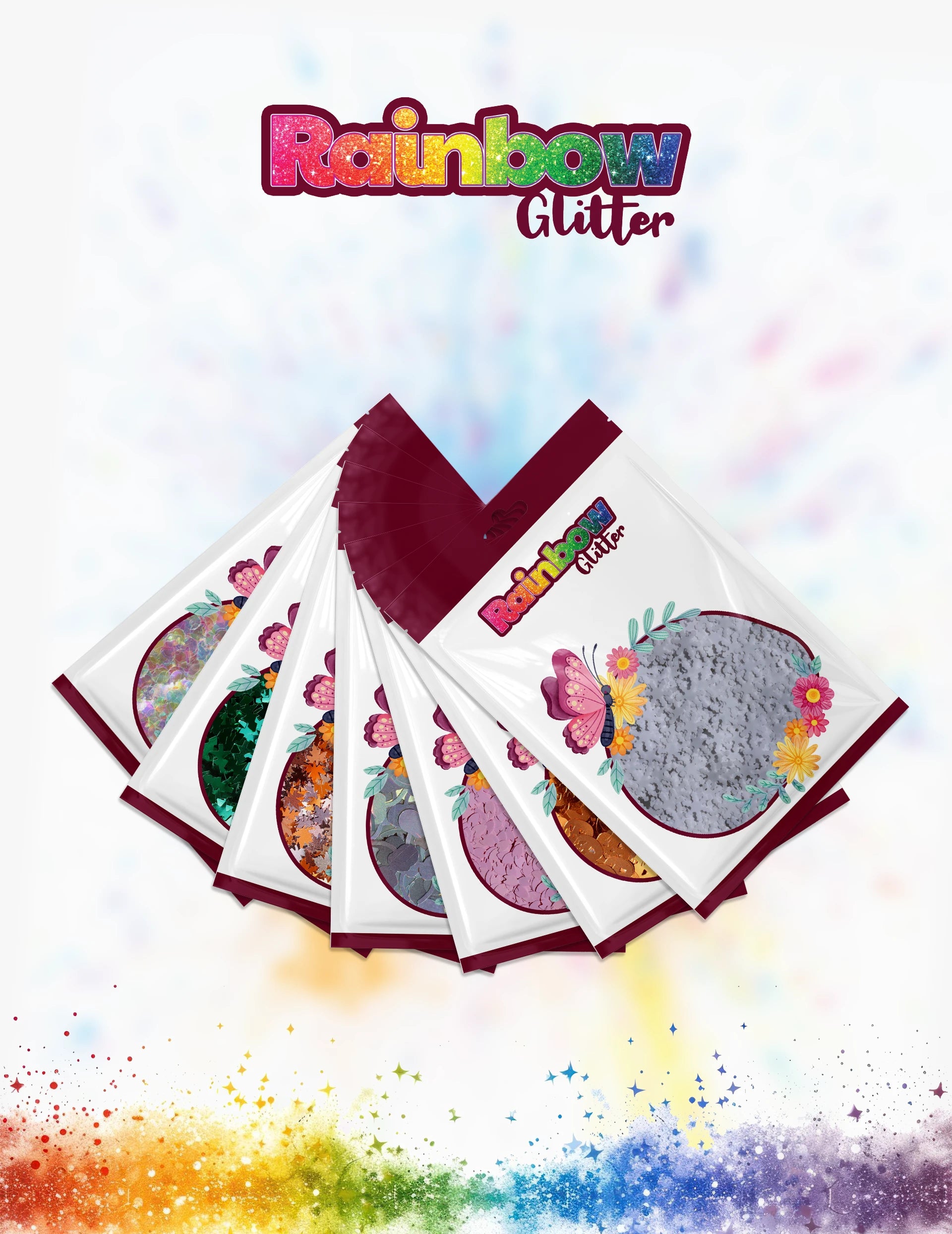 Shaped Glitter Bundle – 7 Designs, 350g