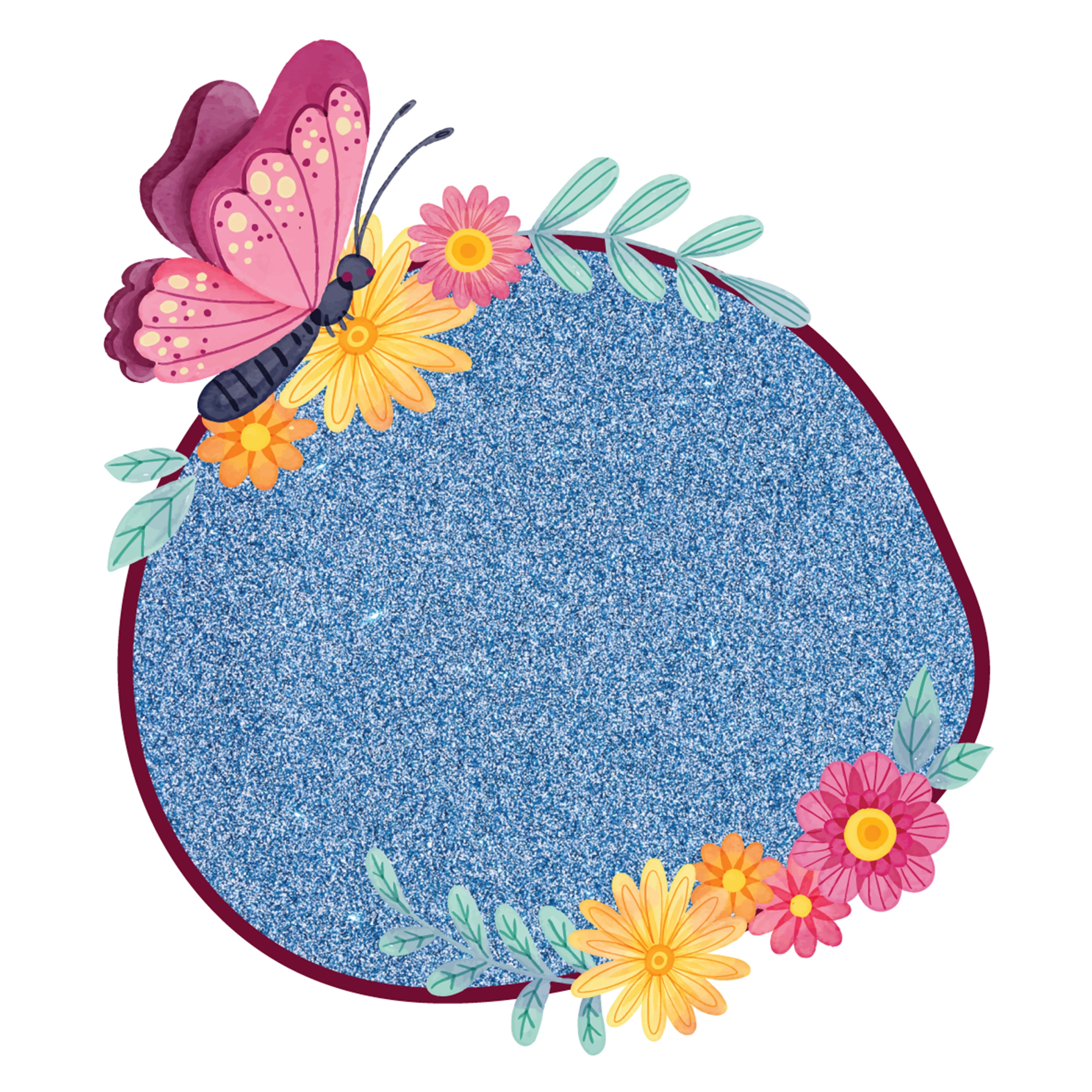 Snow Blue Glitter