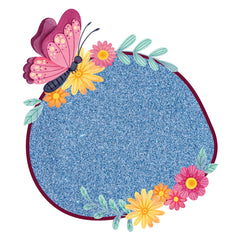 Snow Blue Glitter