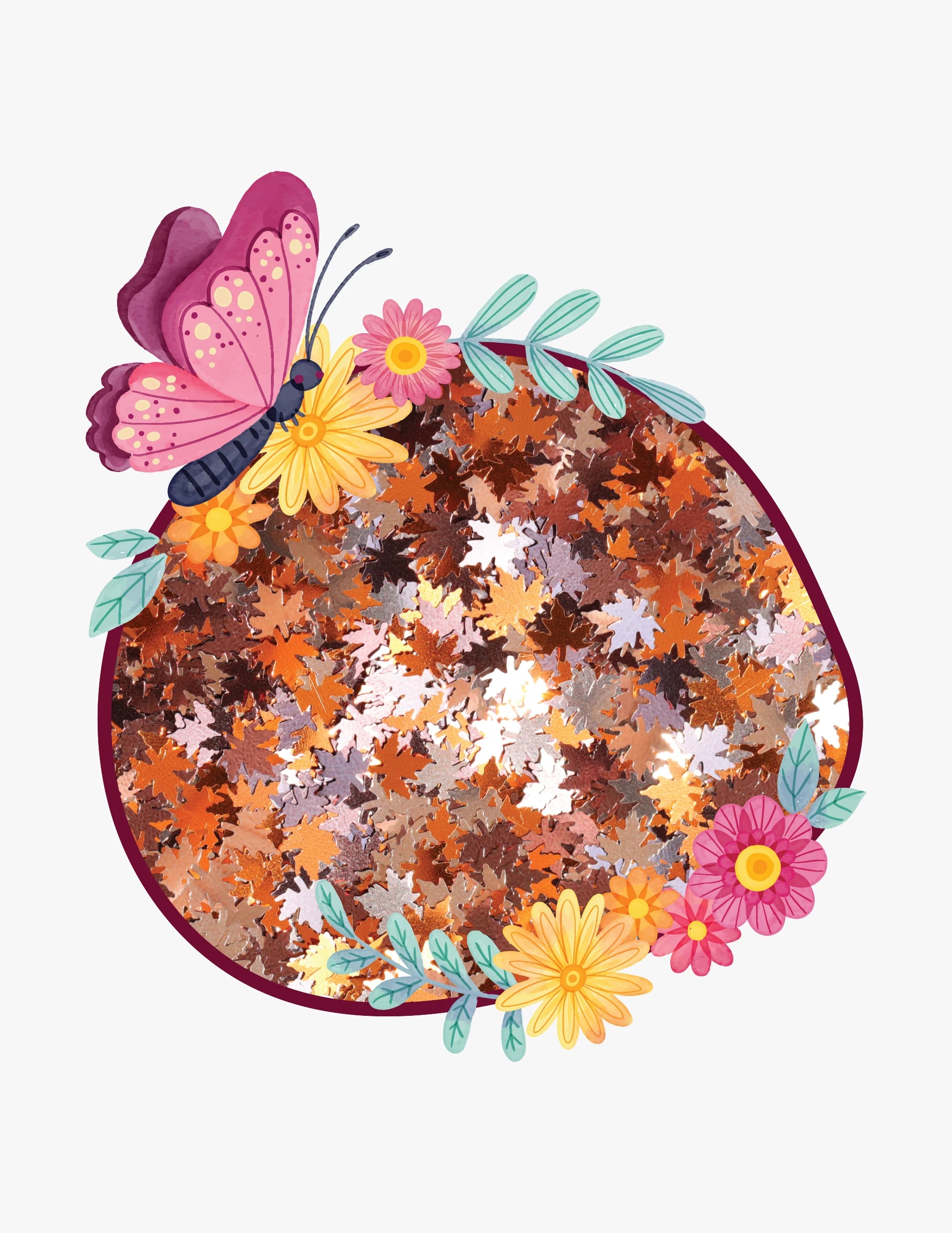 Maple Leaf Glitter Mixes for Woodland and Autumn Crafts