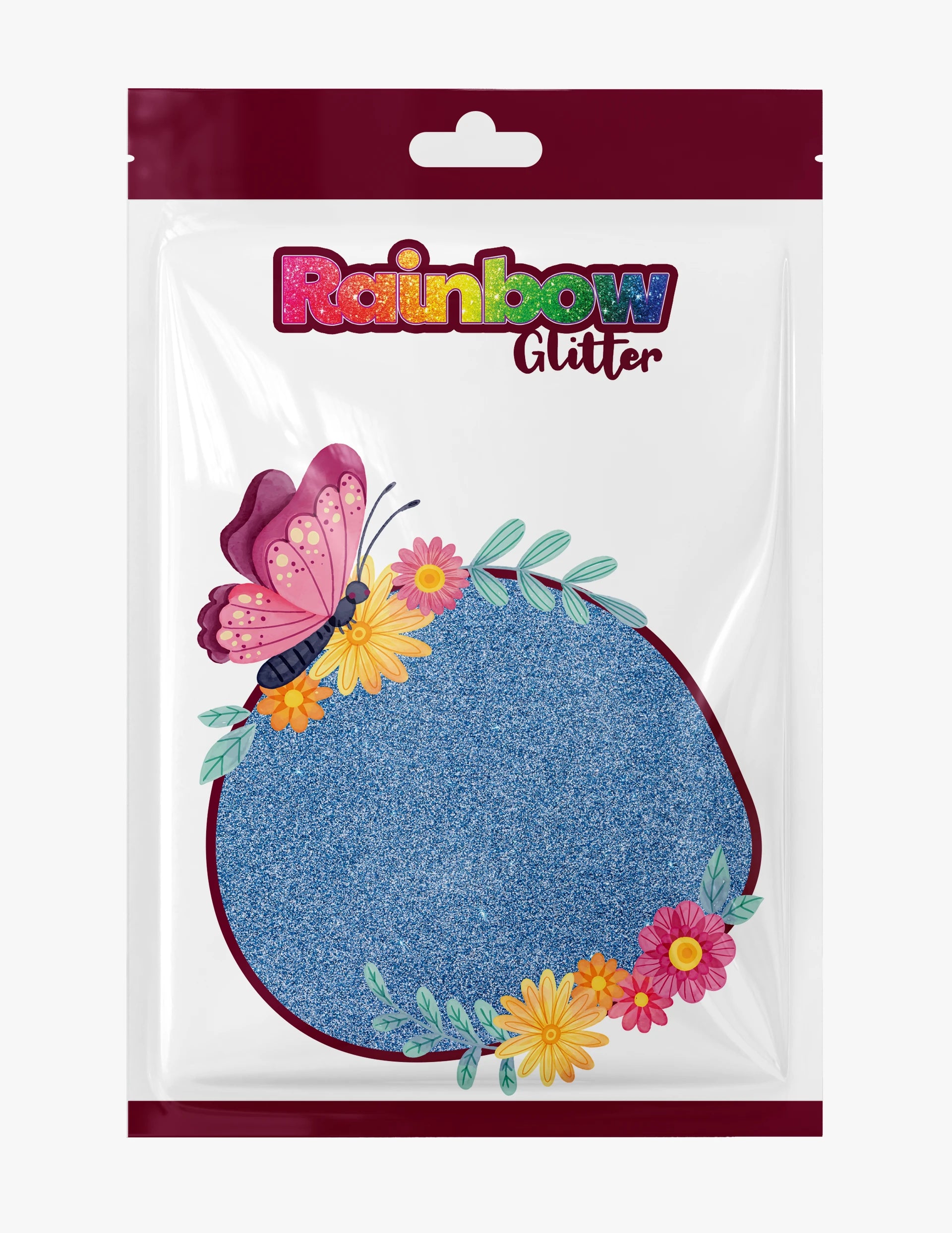 Snow Blue fine glitter in Rainbow Glitter 50g refill bag