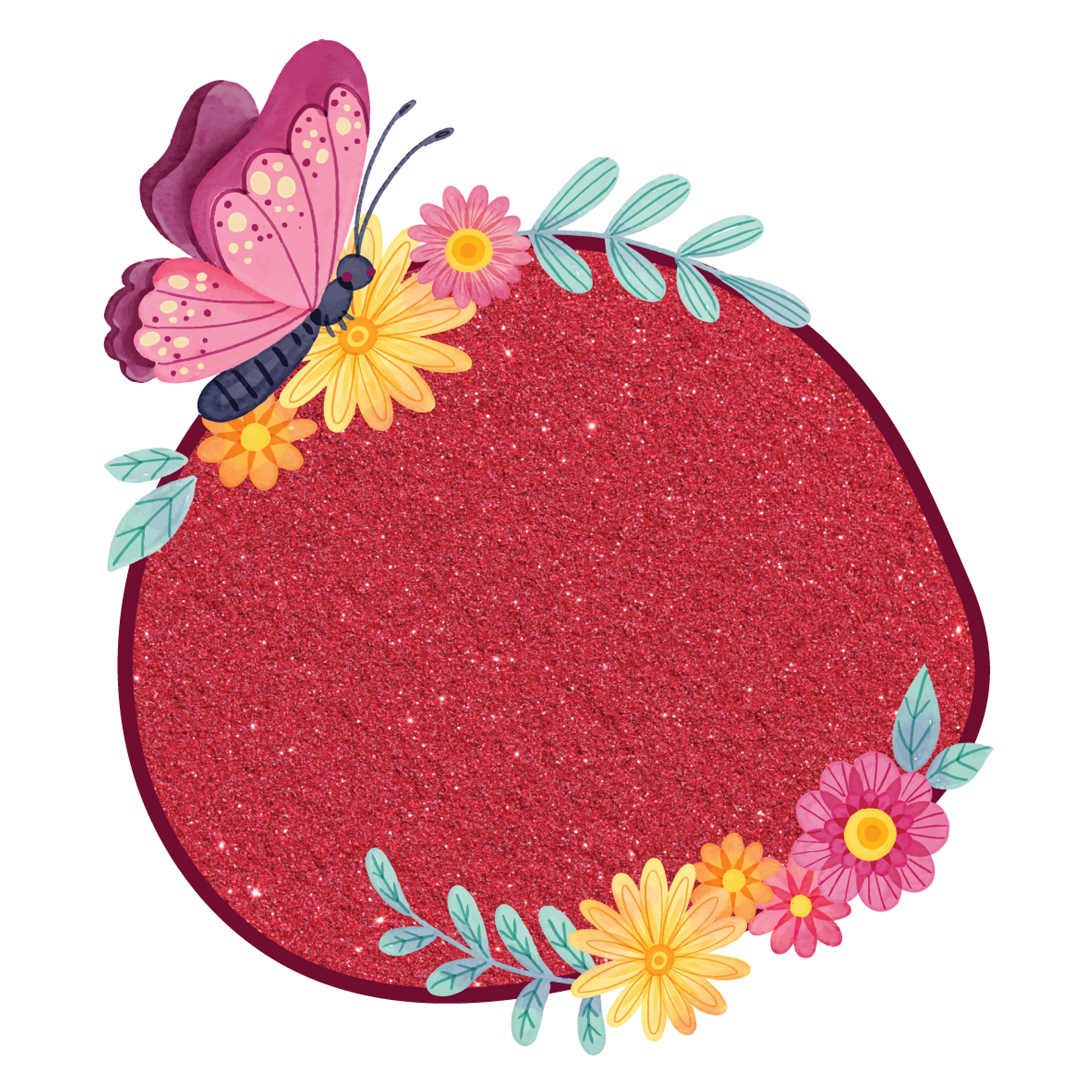 Wine Red Glitter